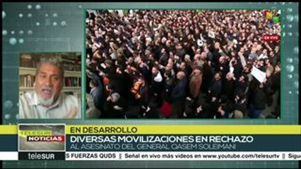 Jofre: asesinato de Soleimani atenta contra pueblo de Oriente Medio