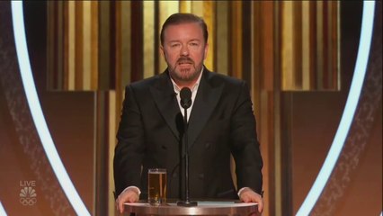 Download Video: Ricky Gervais dézingue tout le monde du cinéma dans son speech des Golden Globes 2020