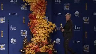 Ellen DeGeneres Looks Up To 'SNL's' Kate McKinnon - Full Backstage Golden Globes Speech