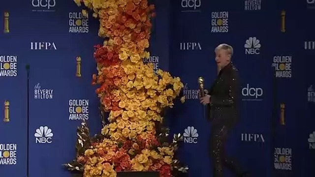 Ellen DeGeneres Looks Up To 'SNL's' Kate McKinnon - Full Backstage Golden Globes Speech