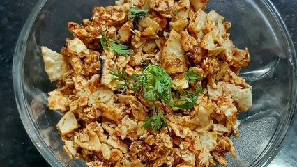 2 मिनिटांत बनवा चविष्ट पापडाची चटणी | Papadachi chatni | पापडाचा खुडा