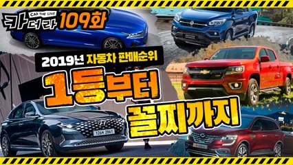2019년 자동차 판매 순위, 1등부터 꼴찌까지…카더라 109회