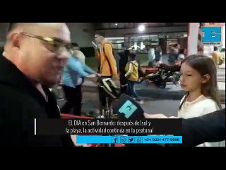 EL DIA en San Bernardo: después del sol y  la playa, la actividad continúa en la peatonal