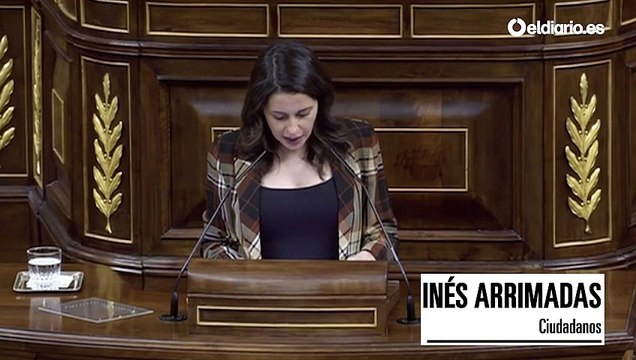 Arrimadas dice que PSOE y Unidas Podemos perdieron un chorrón de votos y desata la risa en el Congreso
