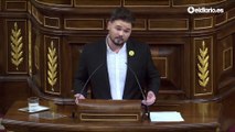 Rufián advierte a Sánchez: 