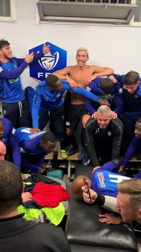 Coupe de France : la joie des joueurs de l'Athlético Marseille, tombeurs de Rodez