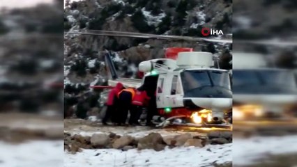 Yamaçtan düşen avcı, nefes kesen operasyonla kurtarıldı