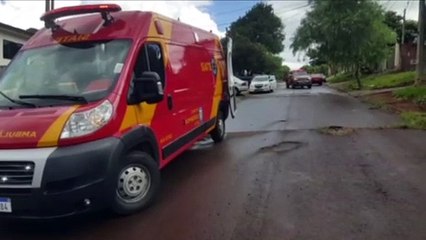 Homem sofre queda ao fazer reparo em caixa d´água no Universitário