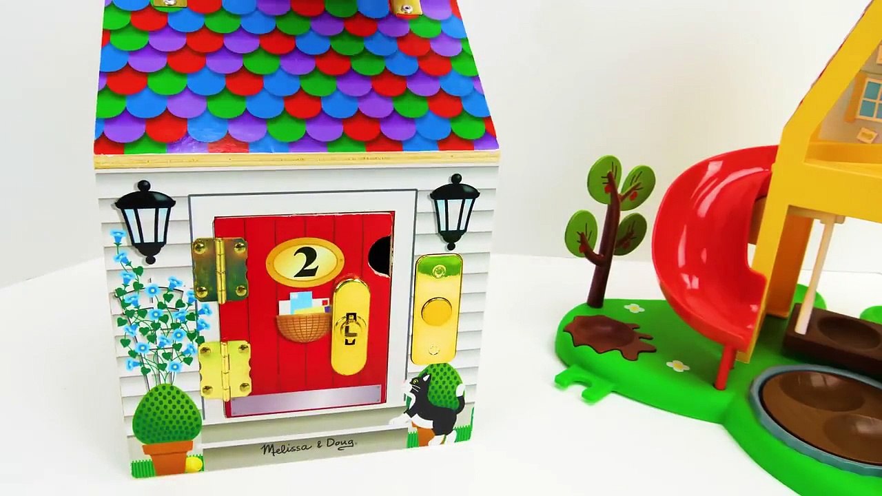 Let's Play with Peppa Pig Weebles and a fun Locking Dollhouse- - video ...