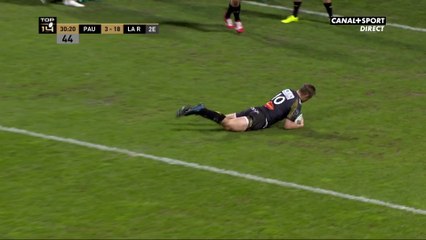 Plisson profite d'une passe ratée pour le 2e essai de La Rochelle - Top 14