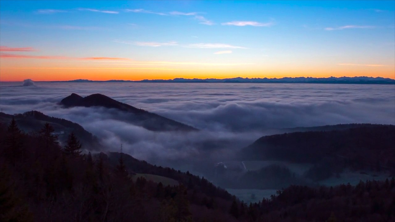 Beautiful sunrise time lapse
