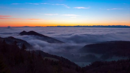 Beautiful sunrise time lapse
