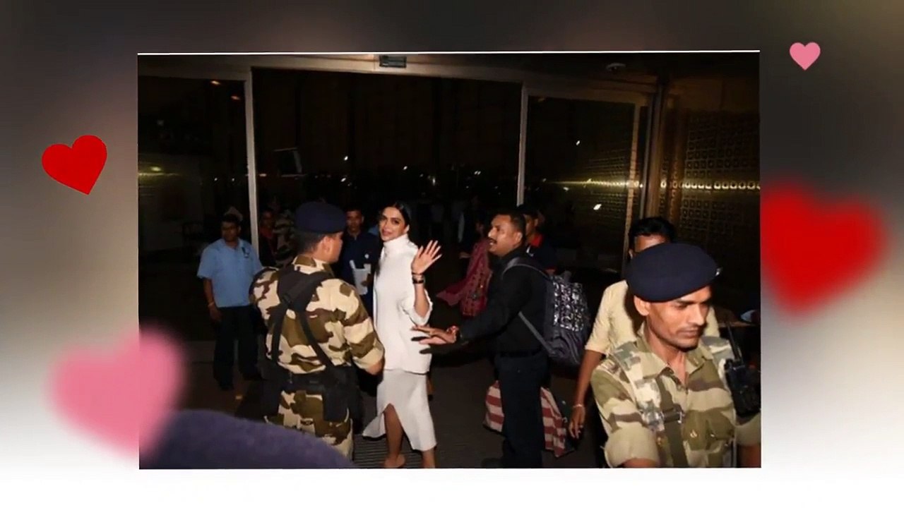 Deepika Padukone and Ranveer Singh looks so happy as they leave for their wedding in Italy