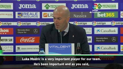 Modric is very important to Real - Zidane