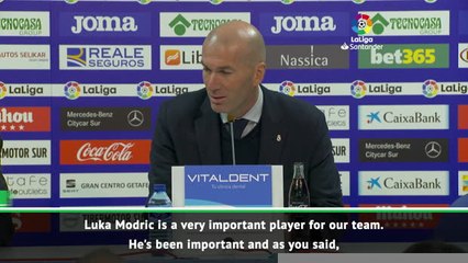 Modric is very important to Real - Zidane