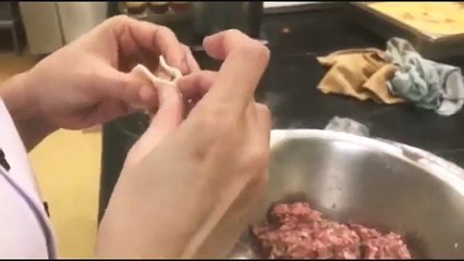 How To Make Gyoza Chicken mushroom gyoza (Japanese Potstickers)    餃子の作り方 (レシピ)