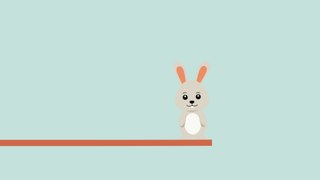 Animation Le lapin et le plongeoir