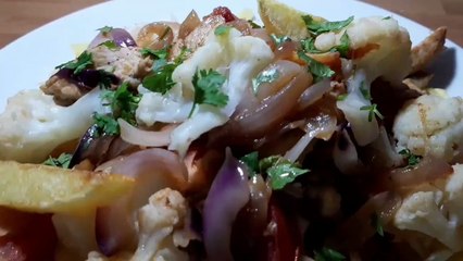 SALTADO DE COLIFLOR RECETA PERUANA