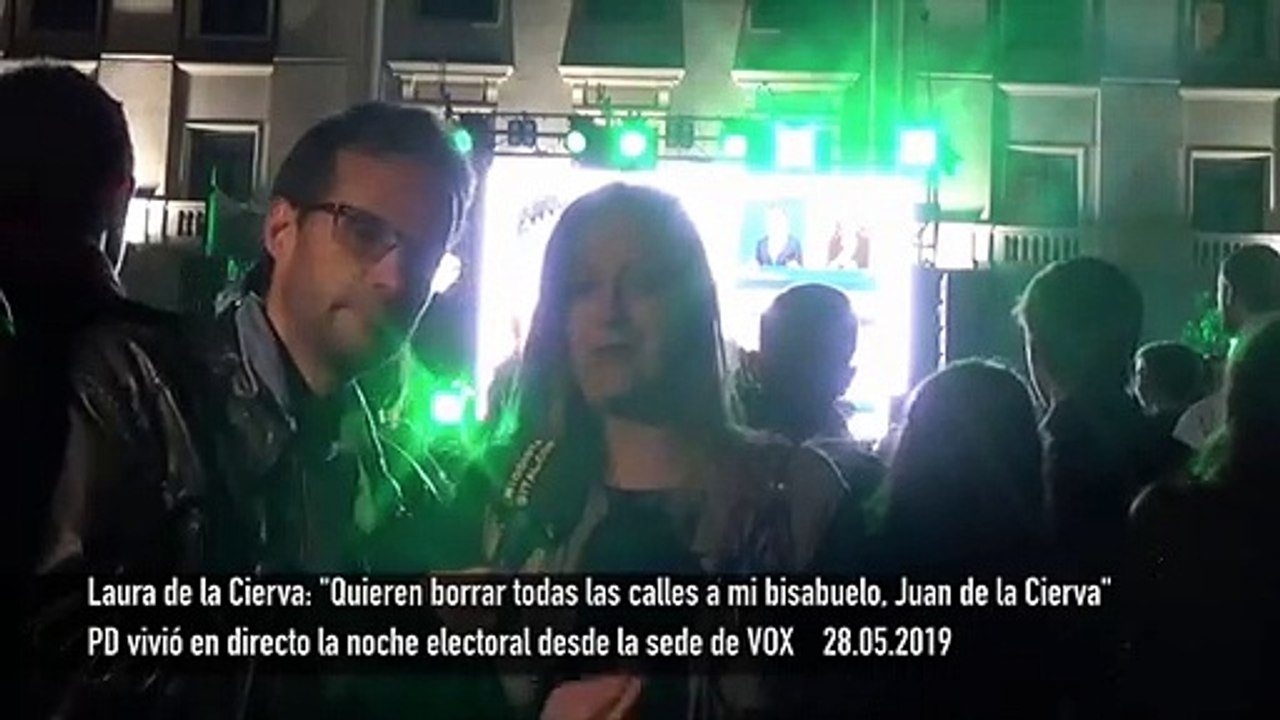 Laura de la Cierva, desde la sede de VOX: "Con la Ley de Memoria Histórica quieren borrar todas las huellas de mi bisabuelo"