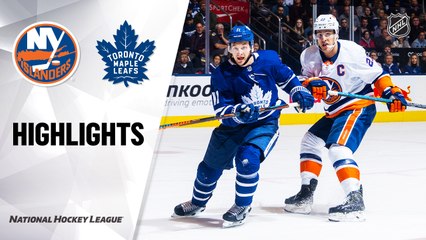 NHL Highlights | Islanders @ Maple Leafs 01/04/20