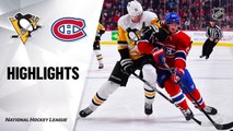 NHL Highlights | Penguins @ Canadiens 01/04/20
