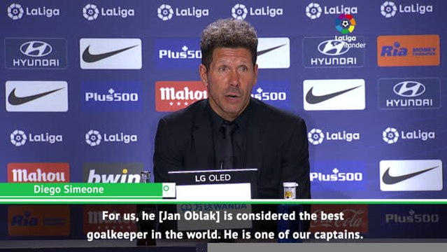 Oblak is the best in the world - Simeone