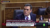 Ana Oramas se envuelve en la bandera de España y dice no a la investidura de Pedro Sánchez