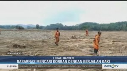 Basarnas Cari Satu Korban Hilang Banjir Lebak