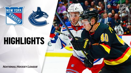 NHL Highlights | Rangers @ Canucks 01/04/20