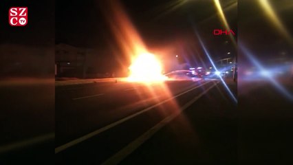 TIR, alev alev yandı