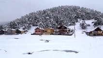 Eğriçimen Yaylası'nda kış güzelliği