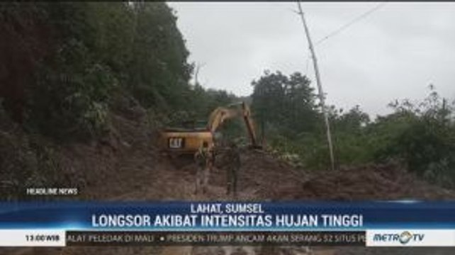 Hujan Deras Akibatkan Longsor di Lahat Sulsel