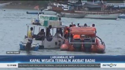 Diterjang Badai, Kapal Wisata di Labuan Bajo Tenggelam