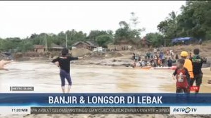 Perahu Karet Dikerahkan untuk Evakuasi Korban Banjir Lebak