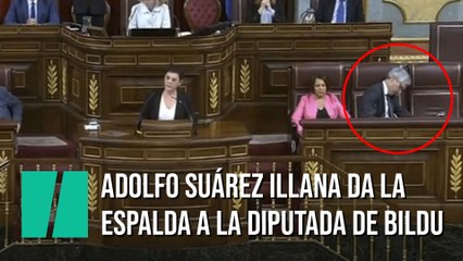 Adolfo Suárez Illana da la espalda a la intervención de EH Bildu
