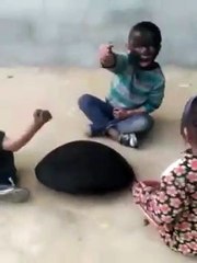 Very funny video of small children are playing