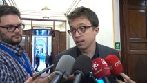 Errejón vuelve al Congreso para la primera votación de investidura