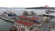 Kuzey ege ve güney marmara'daki feribot seferleri iptal edildi