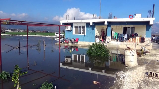 Amik Ovası'nda evler sular altında