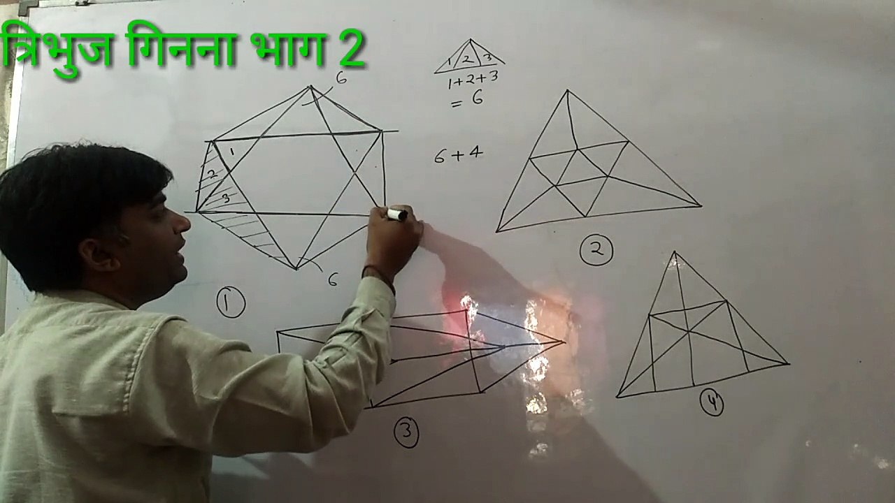 COUNTING TRIANGLE SHORT TRICKS BY DINESH YADAV// TRICKY REASONING // part 2
