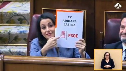 Download Video: Inés Arrimadas se mofa de lo lindo de la 'ilustrada' Adriana Lastra