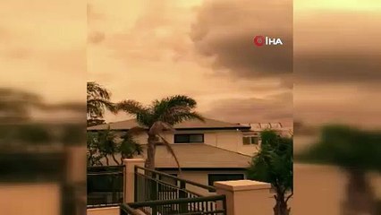 Yeni Zelanda'da gökyüzü turuncuya döndü