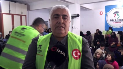 İmkander'den Suriyeli yetimlere mont ve ayakkabı yardımı