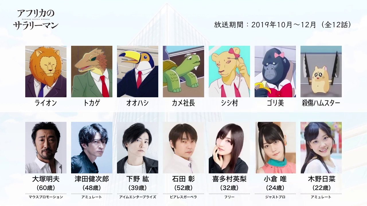 アフリカのサラリーマンの声優さんたちは、こんな顔！