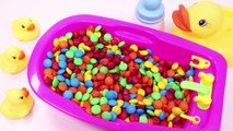 Learn Colors MandMs Chocolate Triple Baby Doll Bath Time and Ice Cream Cones Surprise Toys
