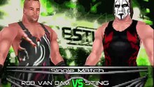 TNA Cross The Line Mod Matches Rob Van Dam vs Sting
