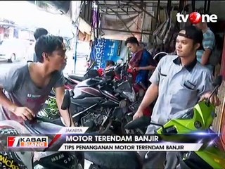 Tips Penanganan Sepeda Motor yang Terendam Banjir