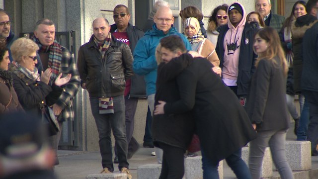 Gabriel Rufián sale del Congreso de los Diputados