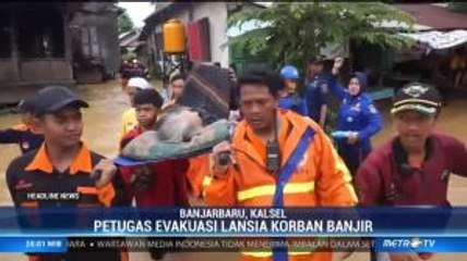 Puluhan Warga Banjarbaru Dievakuasi Akibat Banjir