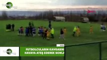 Futbolcuların kavgasını polis havaya ateş açarak sonlandırdı